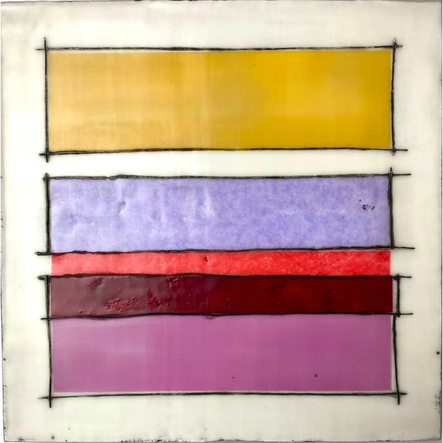 Encaustic Collage Installation by Gina Cochran - "The Enthusiast" - 16 Pieces For Sale - Image 14 of 18