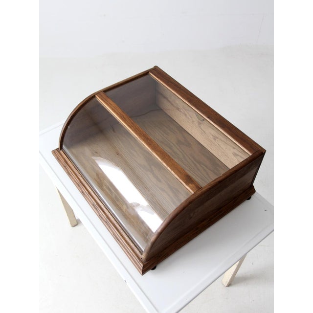 Mid 20th Century Vintage European Glass Display Case For Sale - Image 5 of 14