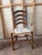 Farmhouse Vintage Early American French Rustic Style High Ladder Back Rush Seat Side Chairs For Sale - Image 3 of 17