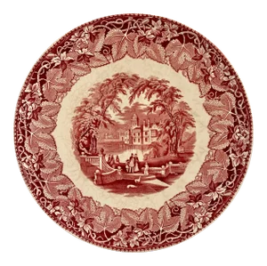 Early 20th Century Mason's Vista Pink China Platter