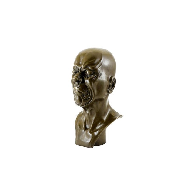After Franz Xaver Messerschmidt, Bust, Bronze For Sale - Image 5 of 9