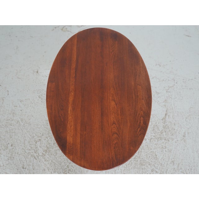 Wood Bob Timberlake Cherry Oval Tavern Side Table For Sale - Image 7 of 16