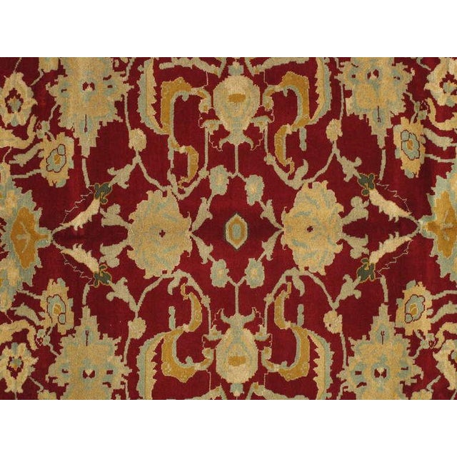 Measures: 8.2 x 10. Agra rugs are the most highly sought after of the 19th century antique Indian rugs today. Agra rugs...