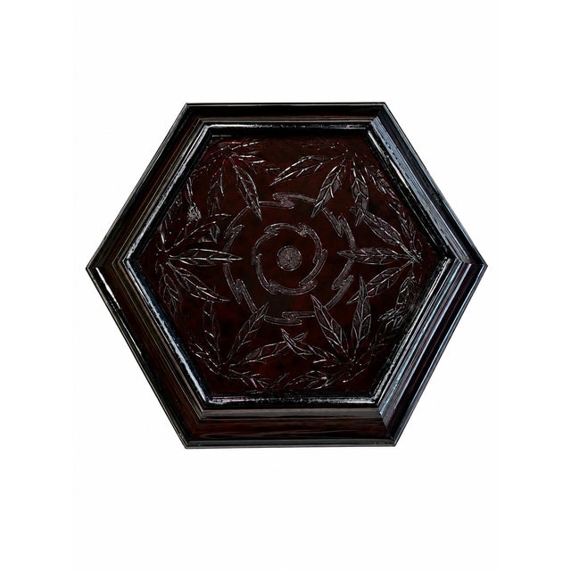 Art Deco Vintage Art Deco Amber “Kingfisher” Glass Bowl by Sherdley, England, Circa 1930s For Sale - Image 3 of 5