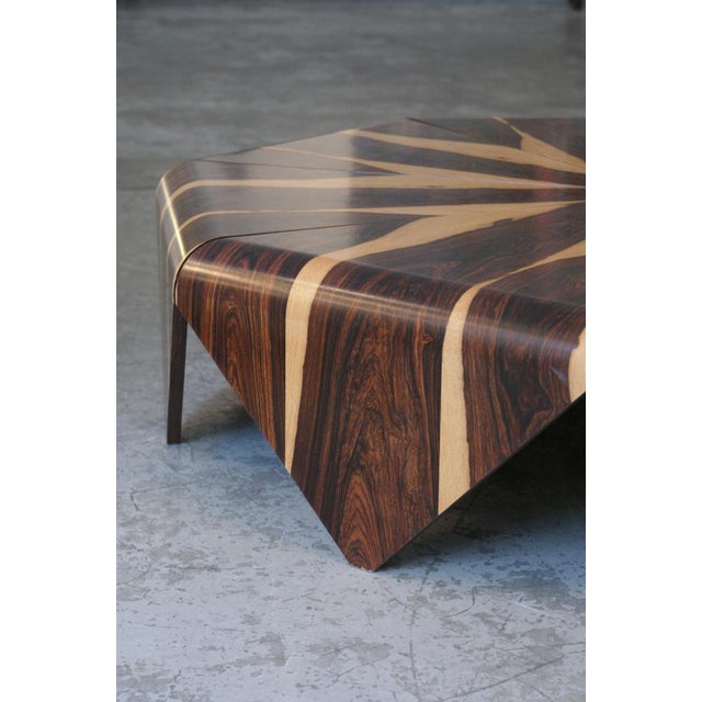 Petala Coffee Table in Cocobolo Wood by Jorge Zalszupin for l'Atelier Brazil, 1959 For Sale - Image 3 of 10