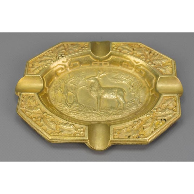 French Cast Bronze Ashtray with Stag Motif, 1950s For Sale - Image 17 of 18