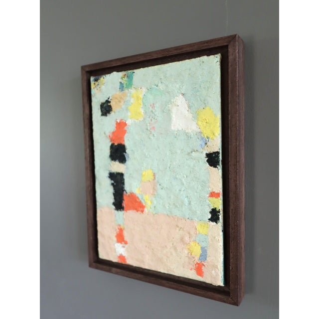 2020s Contemporary 'Things Far and Near' Original Mini Abstract Oil Painting by British Artist Lloyd Durling, Framed For Sale - Image 5 of 10