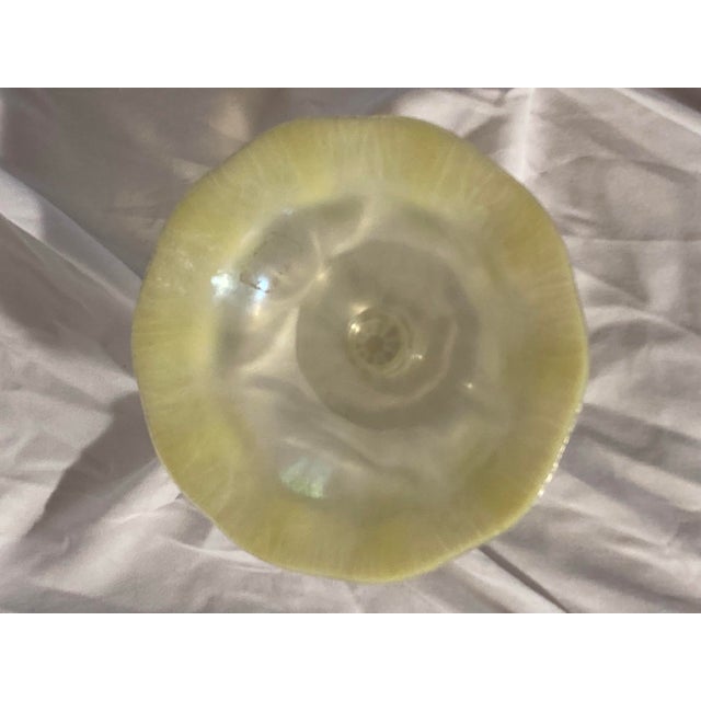 Late 19th Century Louis Comfort Tiffany Favrile Iridescent Glass Compote Art Signed 1871 For Sale - Image 5 of 10