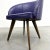 Mid 20th Century Danish Modern Purple Upholstered Barrel Tub Chairs - A Pair. For Sale - Image 5 of 7