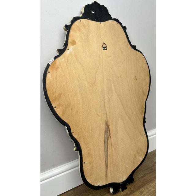 Vintage French Shabby Chic Ornate Wall Mirror For Sale - Image 10 of 11