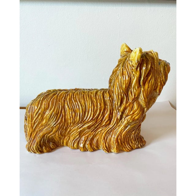 Fabulous Mid Century Italian Terra-Cotta Dog For Sale - Image 4 of 11
