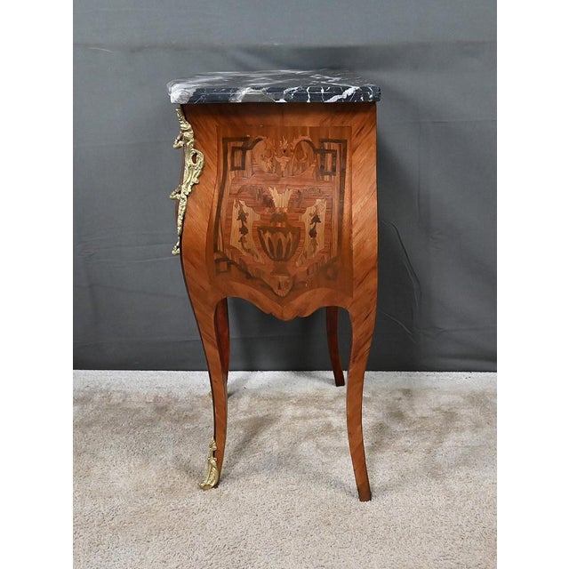 20th Century Louis XV Marquetry Parlor Cabinet For Sale - Image 15 of 18
