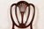 Baker Furniture Style Federal Carved Mahogany Shield Back Dining Chairs, Set of Four For Sale In South Bend - Image 6 of 12