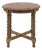 Parque Wood Spindle Round Side Table For Sale