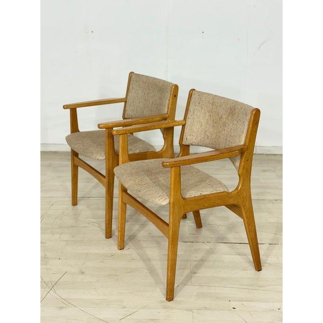 Brown Mid-Century Danish Dining Armchairs by Erik Buch, Set of 2 For Sale - Image 8 of 14
