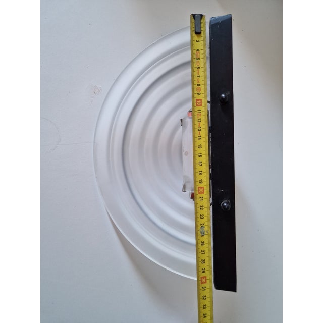 Black Italian Wall Sconces in Glass, 1980s, Set of 2 For Sale - Image 8 of 12