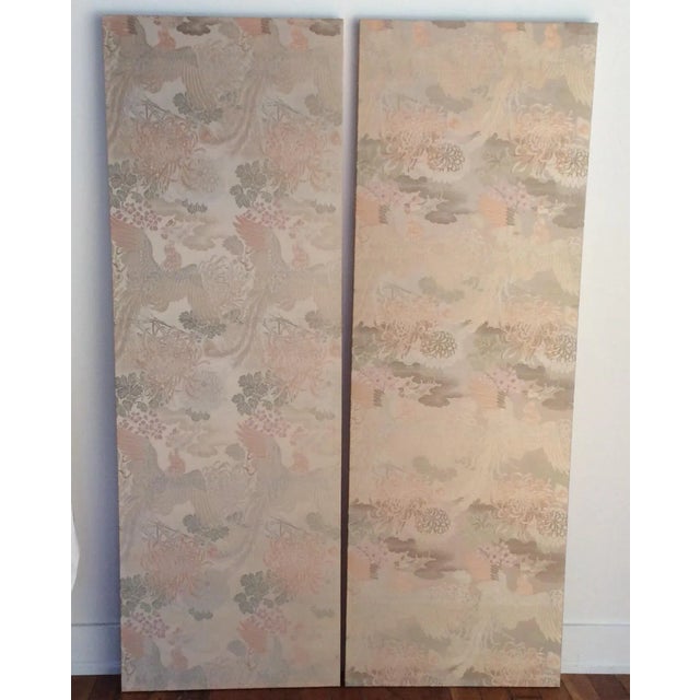 Antique Japanese Textile Panels - A Pair For Sale In San Antonio - Image 6 of 7