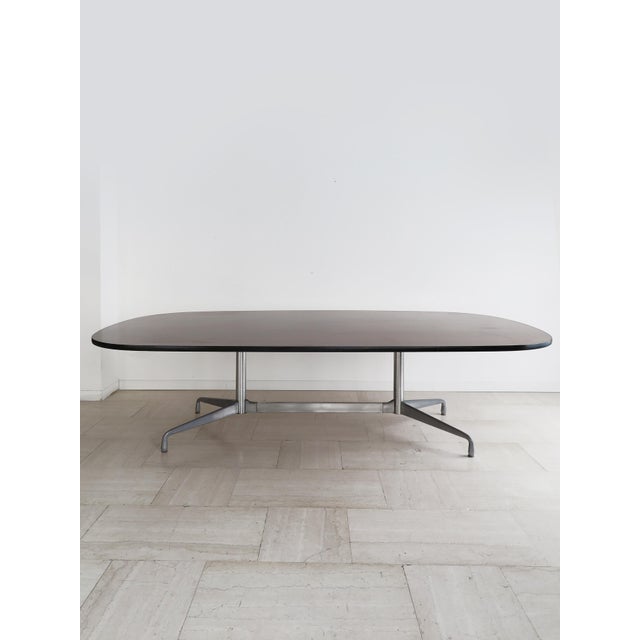 Midcentury modern design large dining table or conference office table designed by Charles & Ray Eames and produced by...