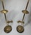 Antique Brass Acanthus Leaf Buffet Table Lamps Brass Pull Chains Black Marble Bases - a Pair For Sale - Image 4 of 12