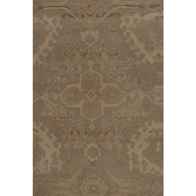 Rug & Kilim’s Khotan Rug in an All Over Beige-Brown Floral Pattern For Sale In New York - Image 6 of 8