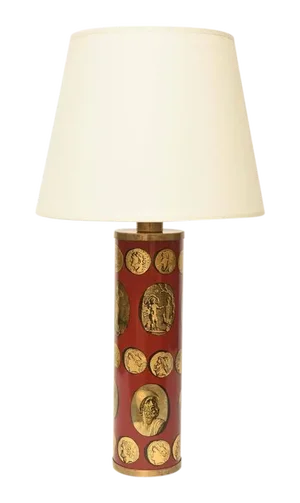 1950s Piero Fornasetti Cameo Table Lamp Art Deco