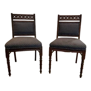 19th Century Antique Pair of Victorian Eastlake Side Chairs