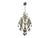Vintage crystal beaded pendant light with murano glass drops, italy delicate and decorative vintage pendant light...