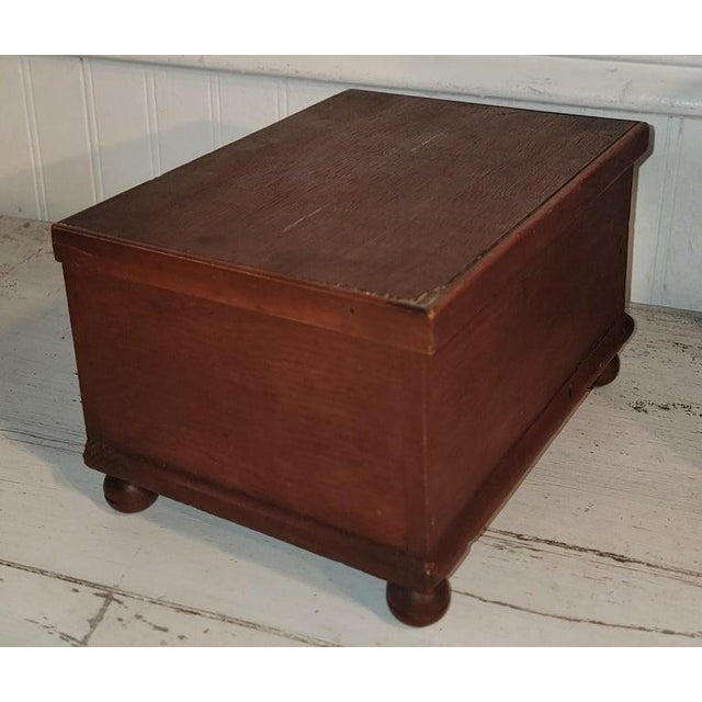 Folk Art 19th Century Mini Child's Blanket Chest From Pennsylvania For Sale - Image 3 of 7