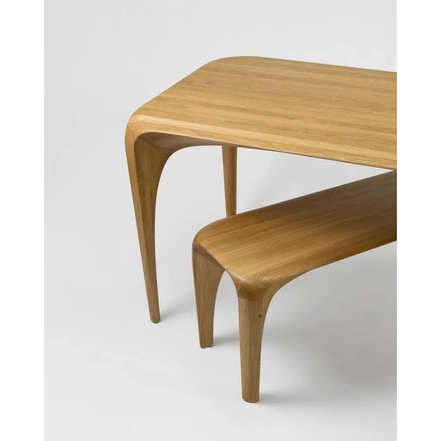 Not Yet Made - Made To Order Oak Bench Spline by Maxime Goléo For Sale - Image 5 of 12