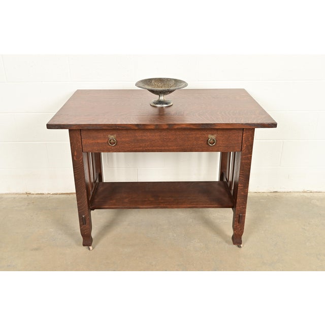 Roycroft Arts & Crafts Silver Finished Copper Footed Centerpiece Bowl or Fruit Bowl For Sale - Image 11 of 12