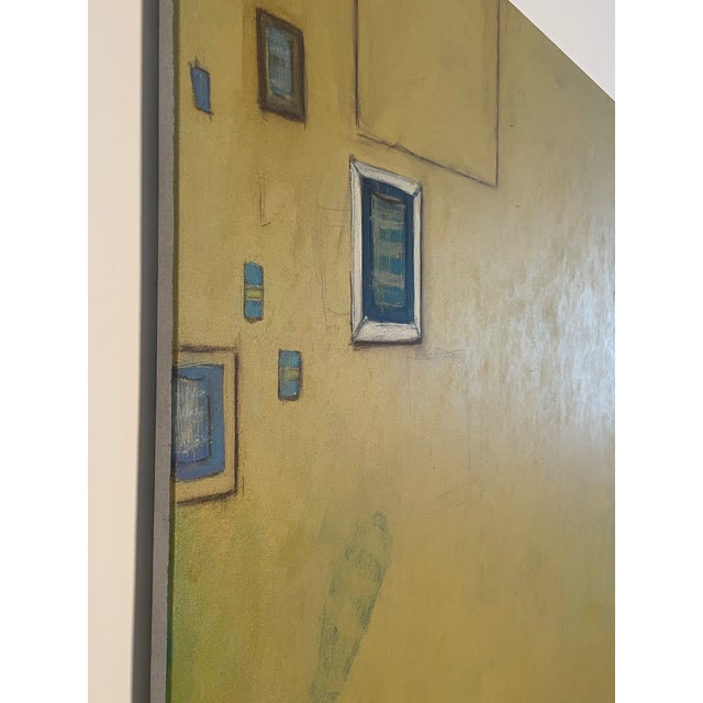 ‘Abstraction” Green Table’, Oil on Canvas, Marco Antonio Cisneros (Signed) For Sale In Los Angeles - Image 6 of 6