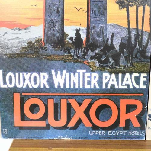 Panels with Louxor England Advertising Poster Prints, Set of 2 For Sale - Image 4 of 8