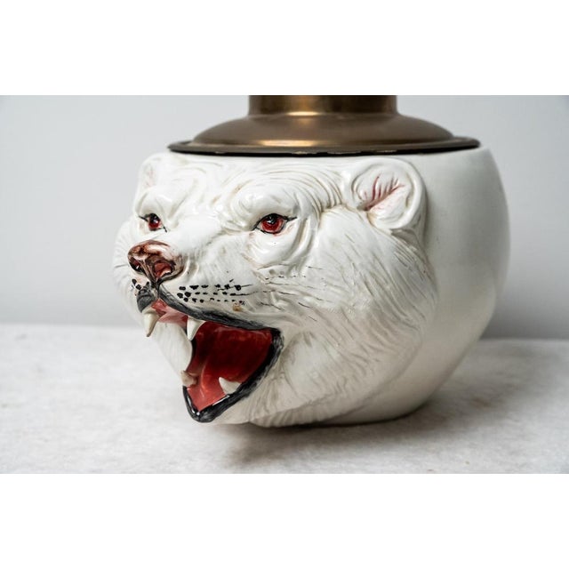 1970s White Glazed Ceramic Ice Box, 1970s For Sale - Image 5 of 7