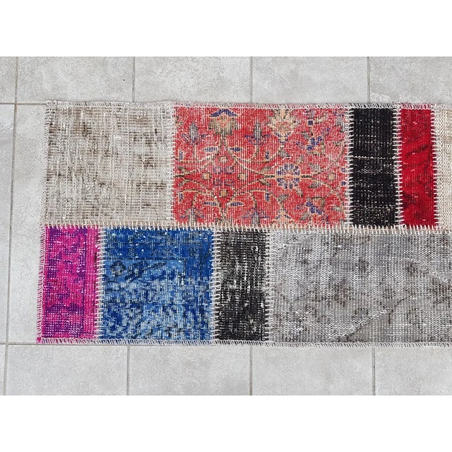 Oushak Decorative Vintage Runner For Sale - Image 10 of 10