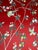 Red Chinoiserie Fruit Tree & Pheasant Mural | Hand-Painted Wall Decor For Sale - Image 4 of 4