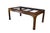 Mid Century / Hollywood Regency Chinoiserie extension dining table. Made from walnut showcasing a beautiful, warm grain...