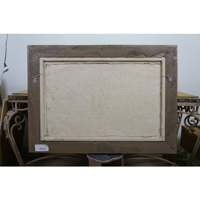 Late 20th Century Chestnut Horse Equestrian Jockey Oil Painting After Allen Culpepper Sealy 44" For Sale - Image 10 of 13