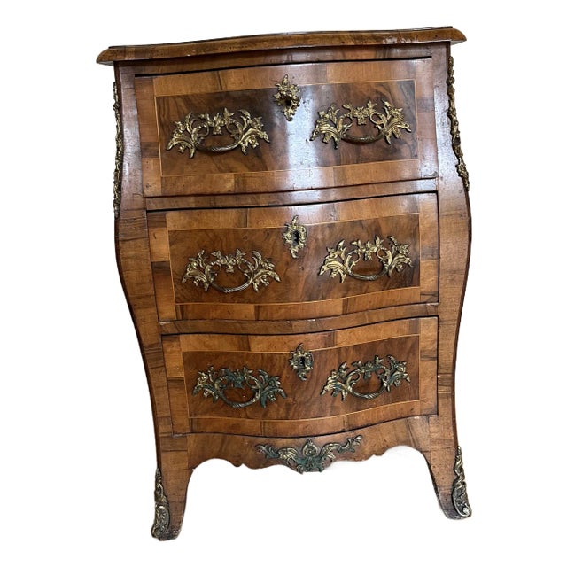 Baroque Style German Walnut Commode For Sale
