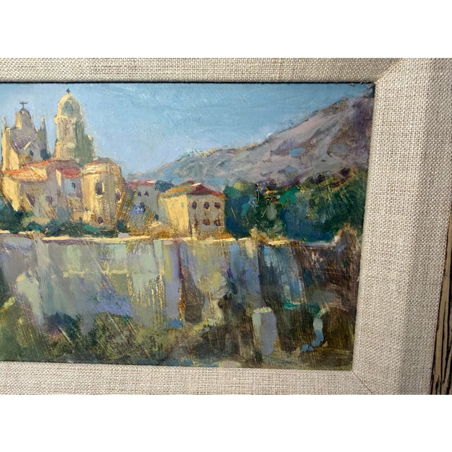 Vintage Original Segovia Spain Cityscape Expressive Artur Wasner Oil Painting For Sale In New York - Image 6 of 14