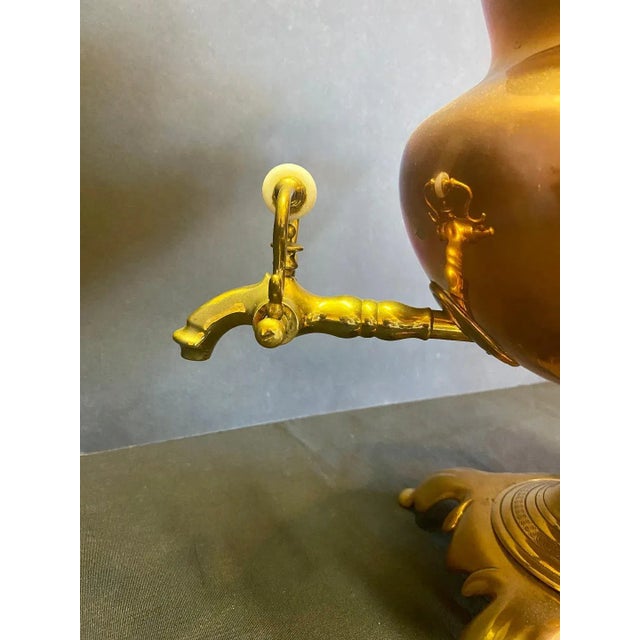Mid 19th Century English Copper and Brass Samovar For Sale - Image 5 of 13