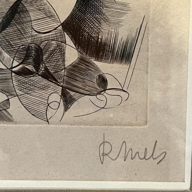René Mels (Meulemans), Compositions, Etchings, 1945, Set of 3 For Sale - Image 10 of 15