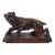 1900s Bronze Dog Paperweight Sculpture For Sale