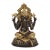 Mid 20th Century 18" Black & Gold Ganesha Brass Statue For Sale