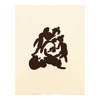 Jean Arp Woodcut Untitled C3 Published 1982 For Sale