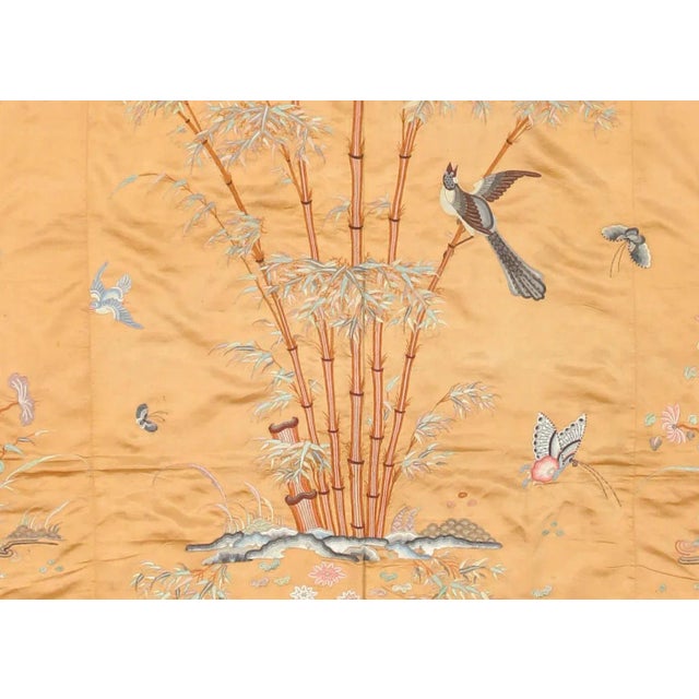 1920s Cantonese Silk Tapestry For Sale - Image 4 of 5