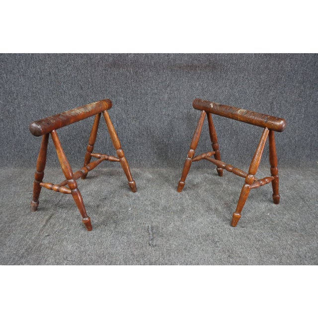 Wood Oak Casket Stands For Sale - Image 7 of 7