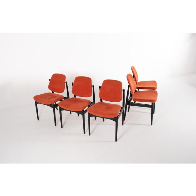 Vintage Chairs by Arne Vodder for France & Son, 1960, Set of 5 For Sale - Image 10 of 17