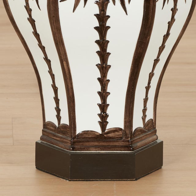 Pair of Vintage Italian Table Lamps With Palm Trees For Sale In West Palm - Image 6 of 10