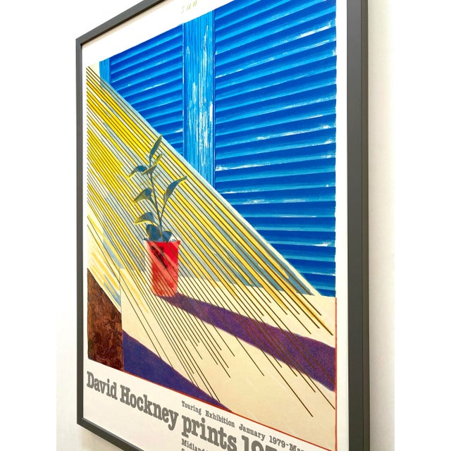 David Hockney Vintage 1979 Lithograph Print Framed Large