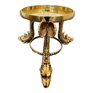 Dolphins Fish, Candle Pedestal and Topper/Lid, for Trudon by Serdar Gulgun, Polished Bronze For Sale